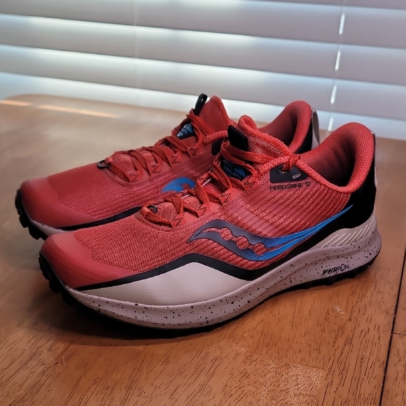Saucony Peregrine 12 - Coral and Blue main image 5